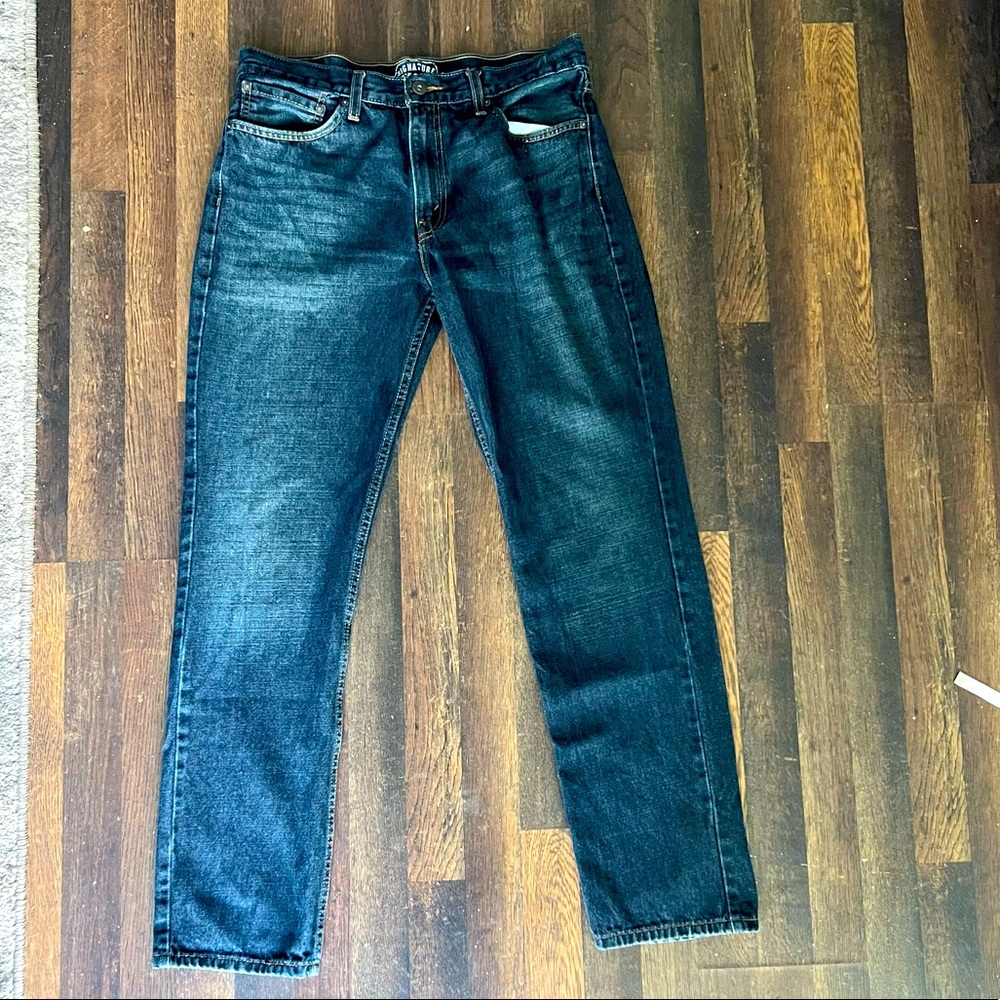 Levi Strauss & Co Men’s Skinny Jeans Dark Wash 36 x 40